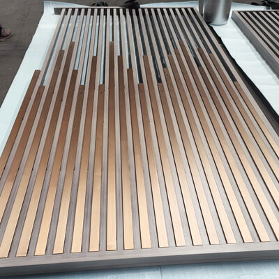 201 304 স্টেইনলেস স্টীল স্ক্রিন পার্টিশন / ডিভাইডার কাস্টম আকার হোটেল রেস্টুরেন্ট লিভিং রুম অফিস সজ্জা জন্য