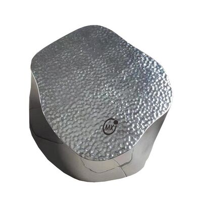 স্লিভার মিরর হ্যামড/ইম্বোসড স্টেইনলেস স্টীল মেঘ নেস্টিং কফি টেবিল সেট আধুনিক বিলাসবহুল লিভিং রুম আসবাবপত্র