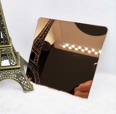 ভালো দাম দেয়াল সাজানোর জন্য 0.55 থেকে 3 মিমি আয়না পালিশ স্টেইনলেস স্টীল শীট লাল তামা অনলাইন